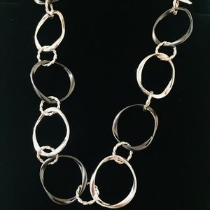 Relativity Blue & Silver Toned Necklace